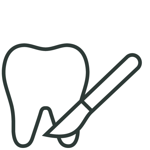 Icon für zahnchirurgische Behandlungen – Zahnarztpraxis Dr. Carolin Habermeier, Zahnarzt Korschenbroich